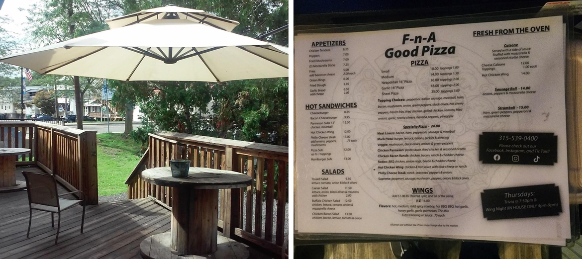 F-n-A Rhythm And Booze Menu